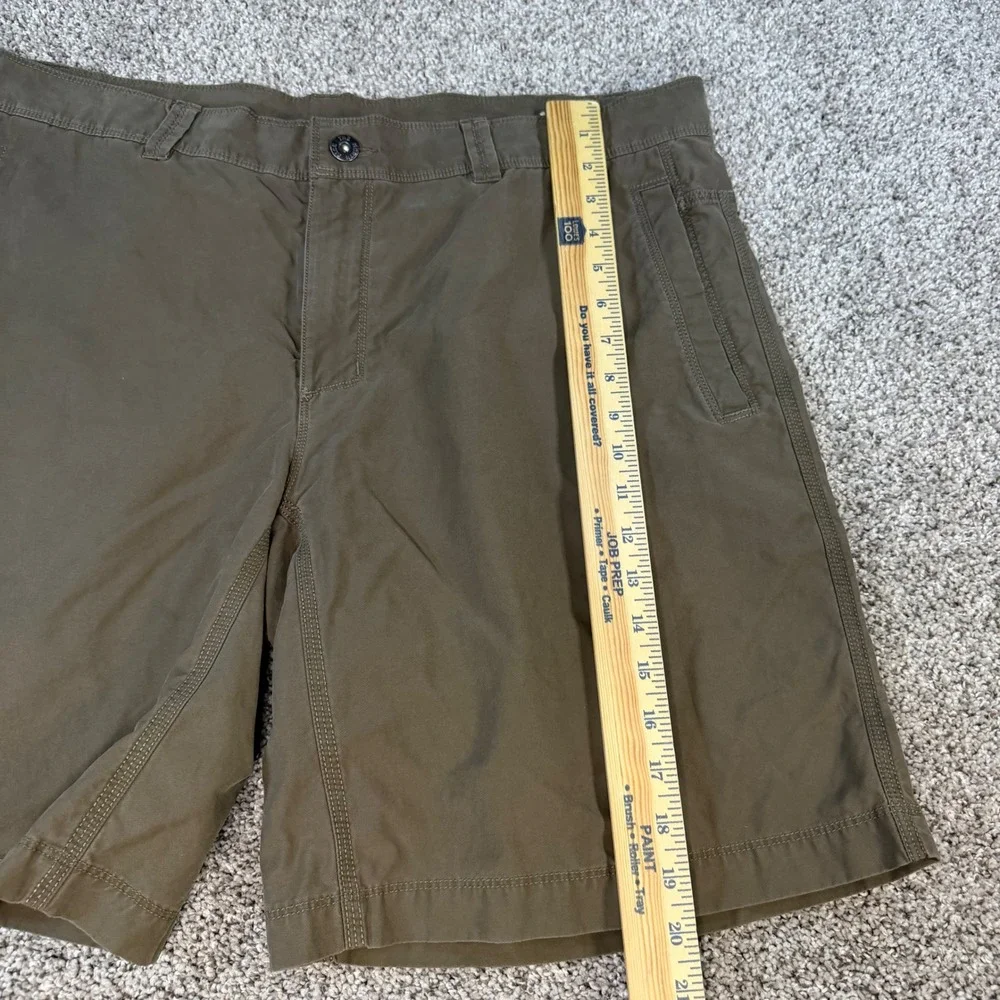 The North Face Mens 40 Olive Green Hiking Shorts Cotton Nylon Blend Outdoor